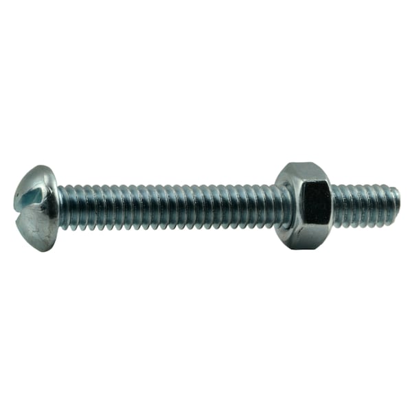 Midwest Fastener 1/4"-20 x 2 in Slotted Round Machine Screw, Zinc Plated Steel, 18 PK 60746 - main